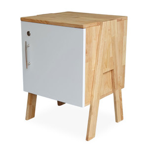 Mini White A-Frame Locker with Lockable <b>Door</b> 40x40x48cm Storage Unit Personal TCN68005 - Product Image 1