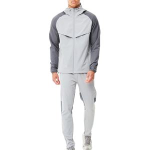 Survêtement coupe-vent à capuche pour homme en polyester 100% de haute qualité, respirant, avec impression de logo personnalisée, vêtements de sport d'hiver OEM - Product Image 1