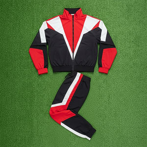 Conjunto de Chaqueta y Pantalones de 2 Piezas con Cuello Redondo y Cremallera, Hecho a Medida con Logotipo Personalizado, Chándal de Algodón para Hombre para Invierno - Product Image 3