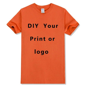 Camiseta cómoda de algodón en blanco de manga corta Unisex moda DIY Logo camiseta Casual suave cuello redondo verano impresión personalizada - Product Image 5