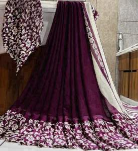 Venta caliente sudanés thoub tela de gasa Multicolor tela de gasa de poliéster fabricante al por mayor - Product Image 5