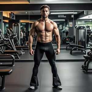 Ropa deportiva Jogging Flare Pants Entrenamiento Yoga Bottom Flared Legging Cintura alta elástica Gimnasio Fitness Wear Flare Leggings - Product Image 3