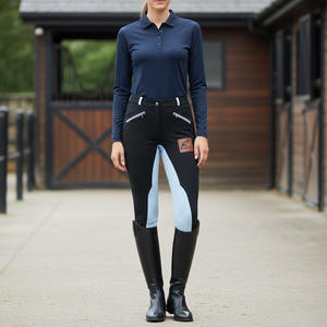 Pantalons d'équitation tendance, best-sellers, taille haute, avec grip intégral, pantalons d'équitation pour femmes, collants d'équitation à boutons - Product Image 1