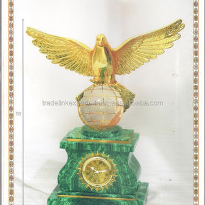 Horloge de bureau en malachite pour l'intérieur de la maison, horloge de bureau, article de luxe pour la décoration intérieure - Product Image 6