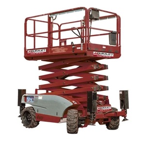 Plataforma elevadora de tijera para terreno áspero barata de 26 pies a 32 pies a la venta Plataforma aérea resistente para trabajo al aire libre - Product Image 5