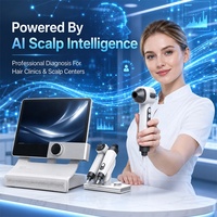 Machine de détection des follicules pileux avec analyse IA, système d'évaluation de la densité capillaire et de la santé du cuir chevelu