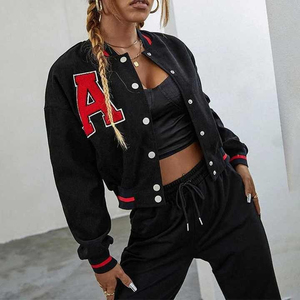 2025 nouveauté veste universitaire de haute qualité pour hommes et femmes Logo personnalisé Baseball Bomber Style Letterman veste universitaire - Product Image 6