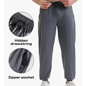 Streetwear de logo imprimé de haute qualité personnalisé 100% coton surdimensionné mode coupe ample automne pantalons de survêtement hommes pantalons - Product Image 3