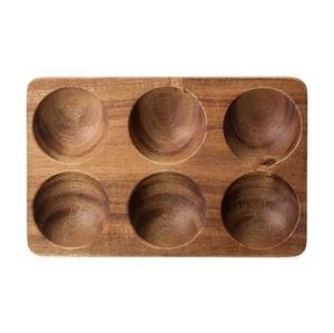 Support d'oeufs en bois rustique fait à la main durable pour la décoration de la ferme et l'organisation de la cuisine, y compris le plateau à oeufs - Product Image 3