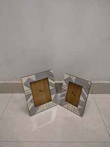 Cadre photo carré en bois massif écologique A4 8x10 Noyer Bois dur Art mural rustique pour mariage/anniversaire - Product Image 3