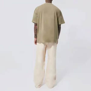 Camisetas de gimnasio de algodón 100% para hombre Camiseta de entrenamiento de manga corta de alta calidad Logotipo personalizado Ropa atlética transpirable Estilo negro de verano - Product Image 2