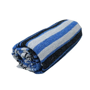 Premium Sky Blue Mexican Falsa Manta suave, ligera y tejida a mano para yoga, camping y decoración del hogar - Product Image 5