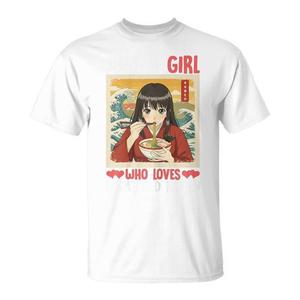 Maglietta promozionale per gli amanti degli anime e del ramen Just a Girl - Product Image 1