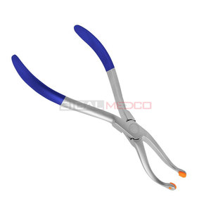 Pince de retrait de couronne professionnelle pince orthodontique Joint de tour corps en acier inoxydable et bande de poignée en PVC Instruments médicaux - Product Image 4