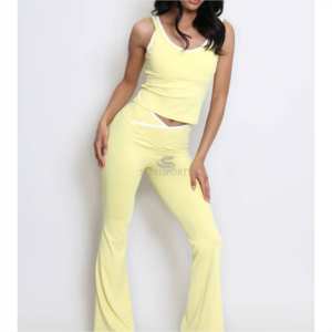 Nueva moda completa cómoda ropa de fitness sin mangas conjunto de las mujeres de calidad superior ropa deportiva conjunto de yoga para las mujeres en el precio bajo - Product Image 3