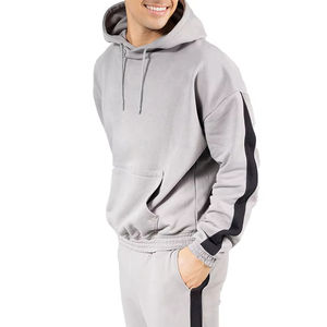 Sudadera con capucha gruesa y pesada en blanco, sudadera con hombros caídos para hombre, sudadera con logotipo personalizado de 400Gsm, sudaderas con capucha de gran tamaño de algodón pesado - Product Image 2