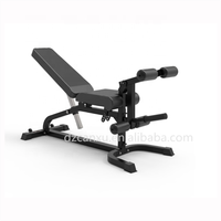 Banc de musculation multifonctionnel CANXU pour salle de sport, banc de presse réglable avec extension pour soulevé de cuisse, en tube d'acier
