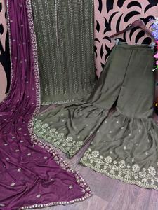 ชุดเดรสผ้าชิออนลายดอกบานสำหรับงานปาร์ตี้งานแต่งงานงานแฟนซีปักลายพลาสโซดูแพตตา - Product Image 6