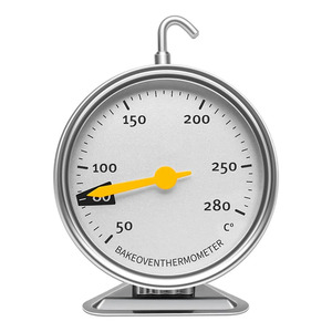 Oven <b>Thermometer</b> for Kitchen 50-280C Silver Precise Silver - Assorted Colors - Product Image 1