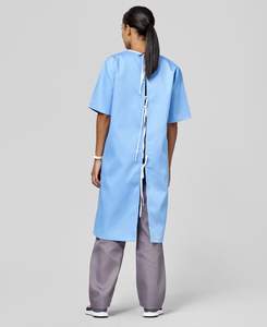 Personalizar Algodón Poliéster Paciente Reutilizable Unisex Hospital Batas Venta al por mayor Hospital Uniforme - Product Image 2