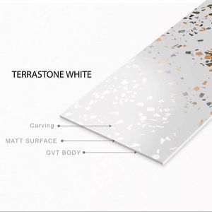 600x1200mm TERRASTONE BLANCO Azulejos de porcelana antibacterianos antideslizantes Acabado mate moderno Sólido para uso en habitaciones interiores Europa - Product Image 3