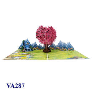 Tarjeta Pop 3D Hecha a Mano, Diseño Romántico de Árbol de Corazones, Regalos Personalizados para el Día de San Valentín, Impresión Offset, Manualidades en Papel, Amor - Product Image 4