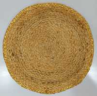 Set de table en jute bio moderne, fait main, durable, avec bordure dorée, taille personnalisable, emballage sur mesure, pour la maison, l'hôtel, les mariages, les banquets, l'extérieur