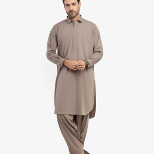 Salwar Kameez pakistanais pour hommes, coupe décontractée et soignée, tenue traditionnelle musulmane pour le bureau, l'Aïd et la Jummah - Product Image 1