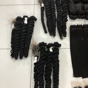 Extensiones de cabello humano remy brasileño, pelo liso de doble estiramiento, cutícula, venta al por mayor, 12A - Product Image 2