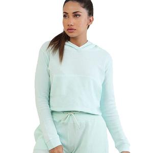 Conjunto Deportivo Personalizado para Mujer, Top Corto, Sudadera con Capucha Extra Grande, Sudadera de Algodón para Mujer - Product Image 4