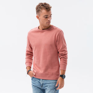 Sweat-shirts à col rond pour hommes brodés avec logo personnalisé Sweat-shirt uni en coton au design classique - Product Image 1