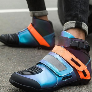 Zapatos de moto hechos a medida de alta calidad, impermeables, transpirables, duraderos, cómodos, ropa de cuero, ropa deportiva de talla grande - Product Image 2