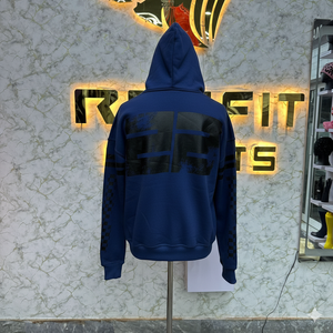 Haute qualité prix raisonnable le plus demandé sweat à capuche à fermeture éclair bleu imprimé fabriqué en usine pas cher prix sweats à capuche hommes sweats à capuche - Product Image 2