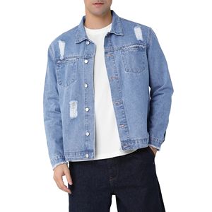 Veste en jean pour homme personnalisée de haute qualité avec design sur mesure, vente en gros d'usine OEM 2026 - Product Image 1