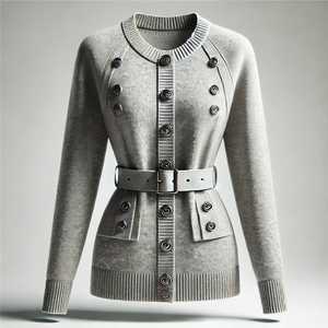 Suéter Casual de Mujer FISLEY para Todas las Temporadas, con Estampado de Dibujos Animados, Cuello en V, Antiarrugas, de Secado Rápido, Transpirable, Ajustado, con Detalle de Borlas - Product Image 4