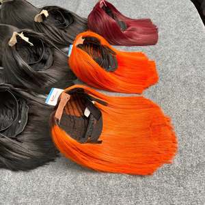 Venta al por mayor peluca hueso pelo liso para peluca extensión de cabello humano pelo vietnamita crudo recto - Product Image 5