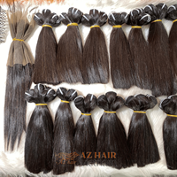 Lots de Cheveux Humains Chinois Remy Grade 12A, Vierge, Bruts, Cuticules Alignées, Double Tirage, Couleur Naturelle, Style Lisse, pour Tissage, Vente en Gros