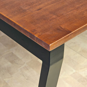 Concept 240x120 Trapeze Assembly Meeting <b>Table</b> HBTC012 Modern Minimalist Design Solid Wood and Metal for <b>Office</b> or Hotel Use - Product Image 4