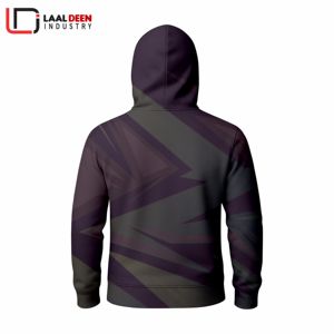Design Personnalisé Logo Streetwear Plain Épais Coton vierge Zip Up Ninja Hoodie Manches Polaire Oversize Cropped Hoodies Hommes - Product Image 6