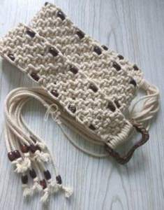 Ceintures en macramé faites à la main, fournisseur en vrac et fabrication par réfractex inde fabriquées en inde pour la meilleure qualité, bas prix et multi - Product Image 4