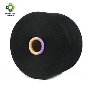 HENGBANG — chaussettes serviette en coton à bout ouvert, 15 pièces, de couleur noire, 450tpm, style fantaisie, torsion autre fil, du Vietnam