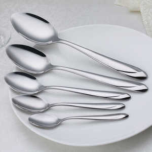 Juego de Cubiertos de acero inoxidable al por mayor, juego de cubiertos, tenedor, cuchillo y cuchara, cubiertos de acero con espejo, juego de cubiertos para fiesta, comedor - Product Image 1