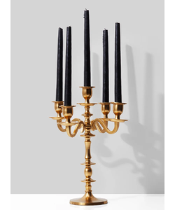 Bougeoir en aluminium de conception antique, finition brillante, pot à bougie doré unique pour mariage, hôtel et décoration intérieure - Product Image 3