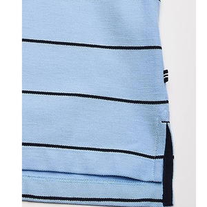 2023 camiseta Polo informal de moda personalizable camiseta Polo a rayas de Color sólido personalizada al por mayor y precio bajo de Bangladesh - Product Image 6