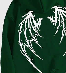 Oem Vente en gros Prix raisonnable Sweats à capuche à manches longues avec impression bouffante pour hommes 100% coton Léger et durable pour l'hiver - Product Image 4