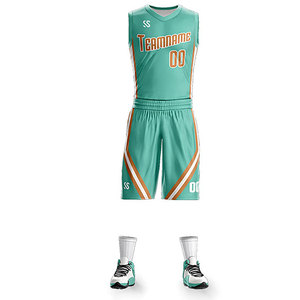 Uniforme de Baloncesto Personalizado al por Mayor para Adultos, Transpirable, de Secado Rápido, Antibacteriano, de Poliéster de Alta Calidad, Unisex, con Opción de Tallas Grandes - Product Image 1