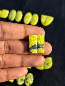 Lizardite Paire Pierres Précieuses Lot En Gros Cabochon 100% Naturel Top Grade Vert Serpentine Pierre Pour Bijoux - Product Image 2