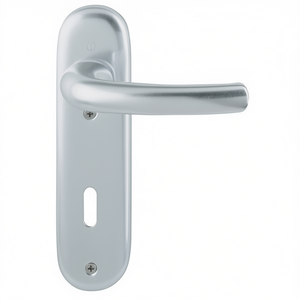 Ensemble de garnitures courtes en aluminium Tky 1710/273KP F1 OB avec poignée à levier arrondie pour tringles à rideaux, rails et accessoires HOPPE - Product Image 3