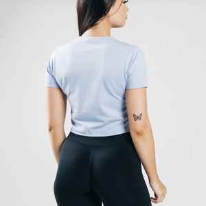 T-shirt imprimé à motif personnalisé pour femmes, vêtements décontractés de grande taille tricotés respirants pour l'été avec décoration de logo - Product Image 5
