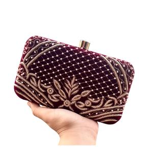 Bolso grande con cuentas para mujer 2025, bolso de mano con nombre personalizado, monedero con cierre abierto, decoración con lentejuelas, precio al por mayor de La India - Product Image 1